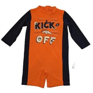 Denver Broncos Toddler Wave Runner Long Sleeve Wetsuit Rashguard